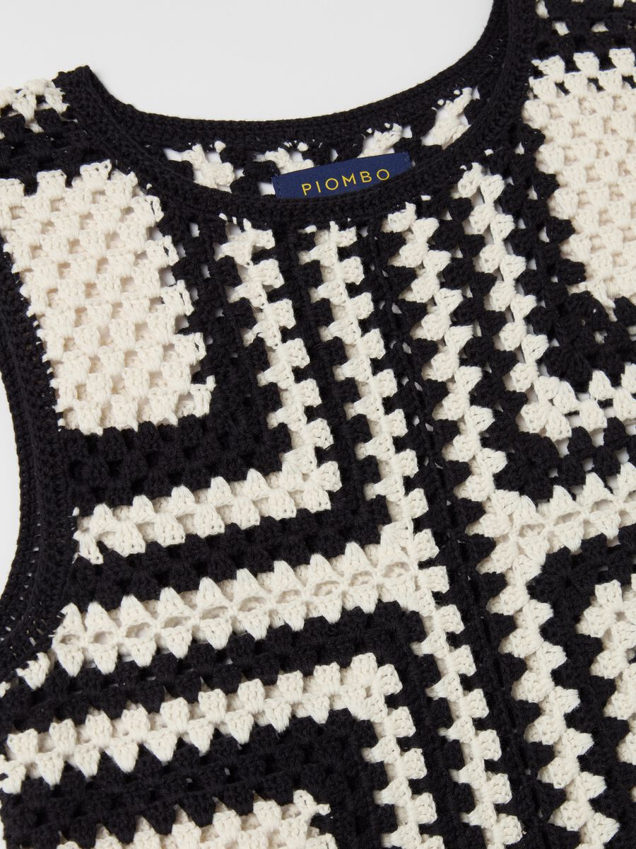 Two-tone crochet tank top_5
