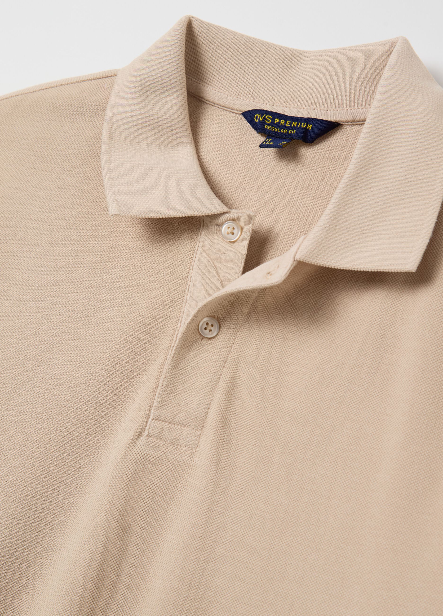 100% cotton piqué polo shirt
