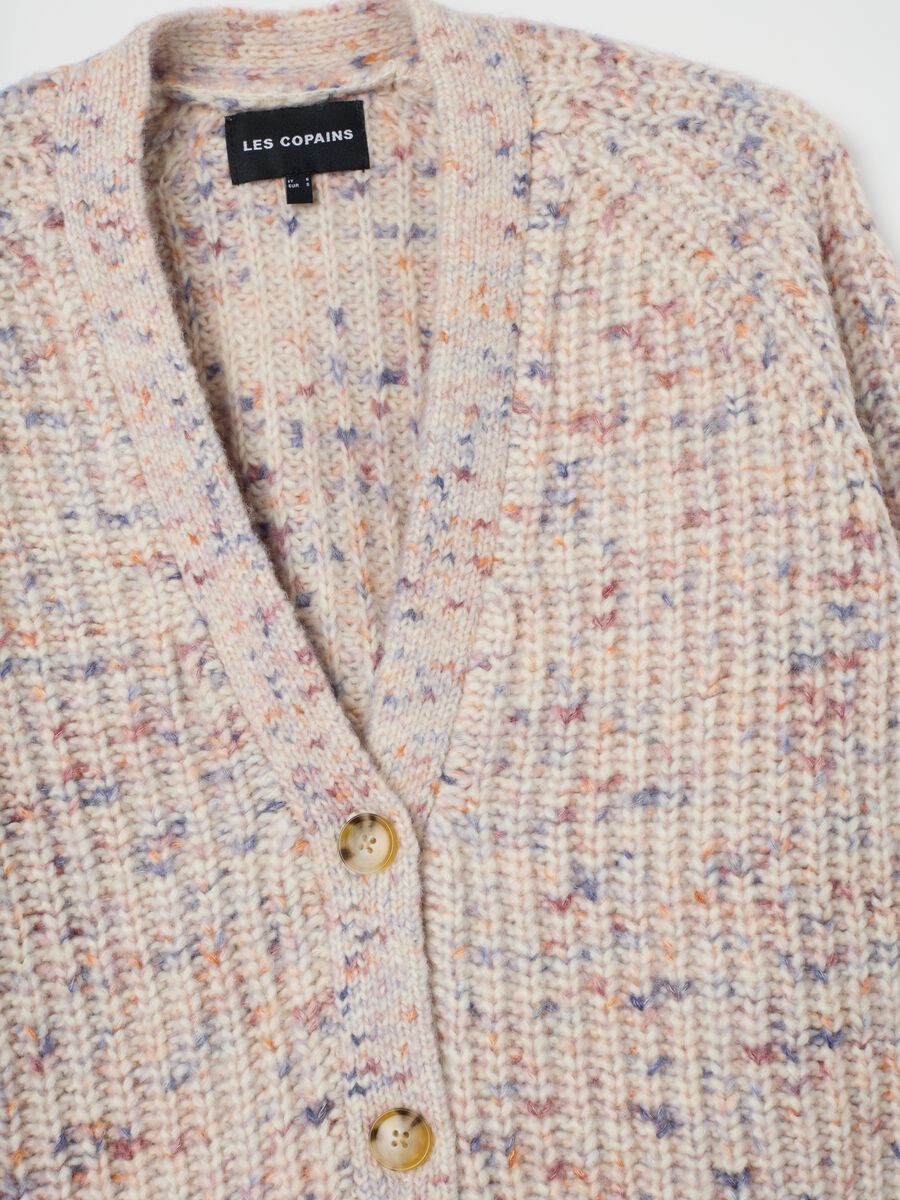 Cardigan multicolor con bottoni _5