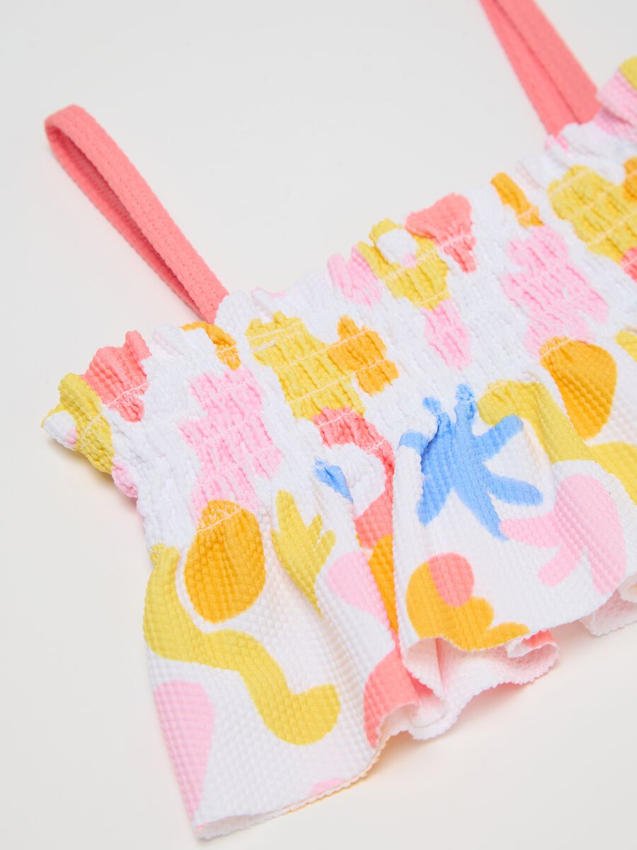 Girls’ bikini in multicoloured stretch fabric_2