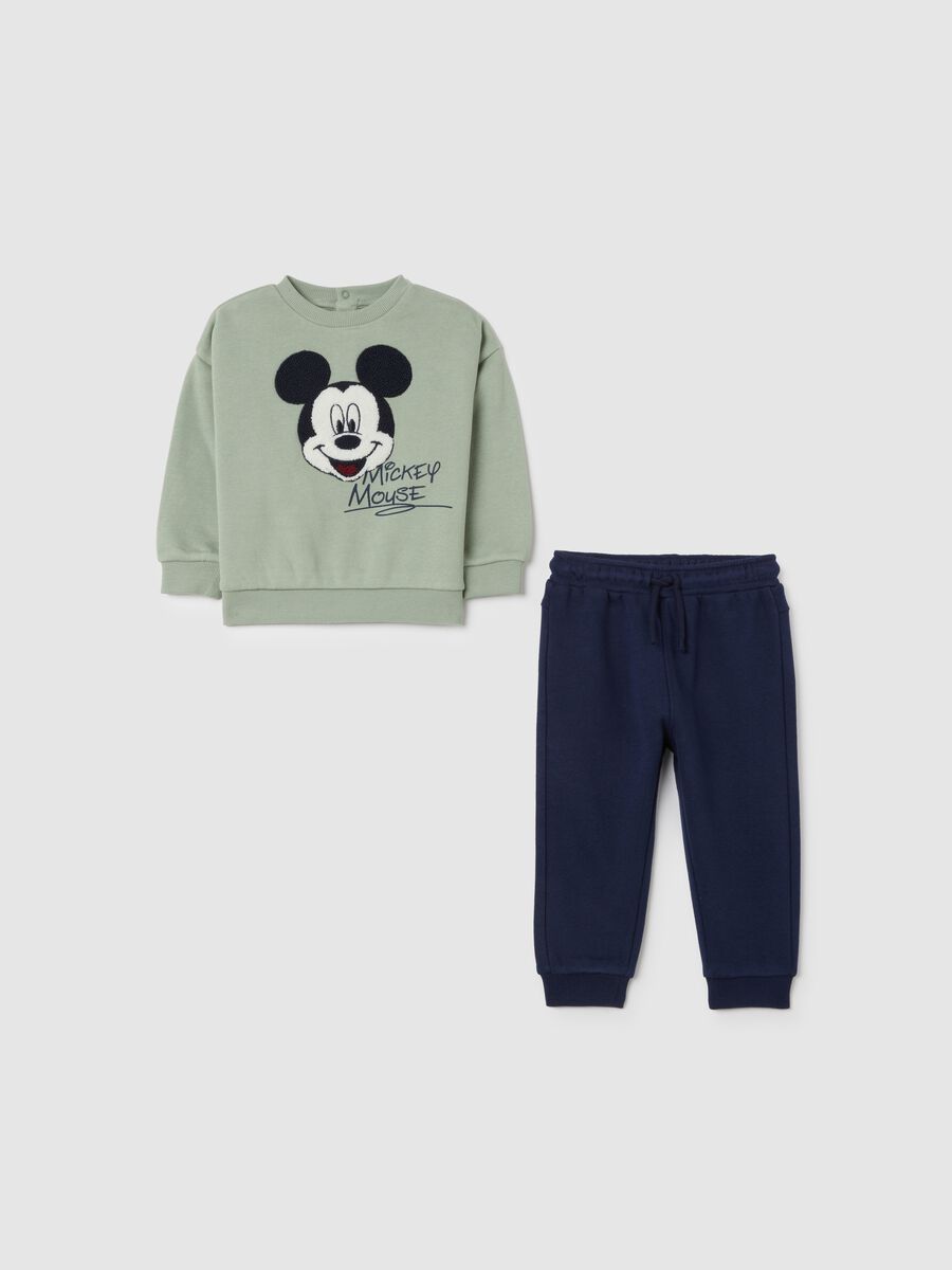 Green and Blue Cotton Blend Baby Set_0