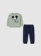 Green and Blue Cotton Blend Baby Set_0