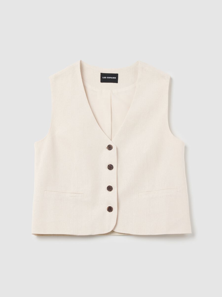 Gilet with V neck_4