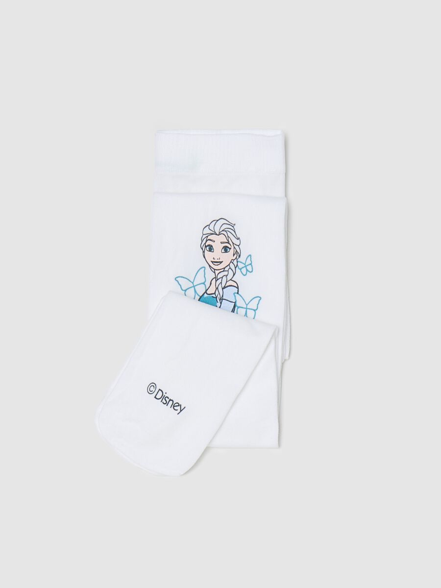 Microfibre tights with Frozen Elsa print_0