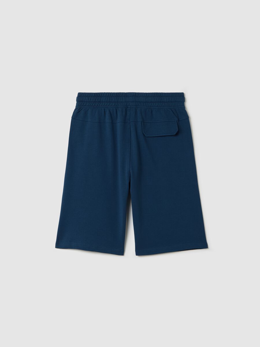 Beige shorts in 100% cotton_4