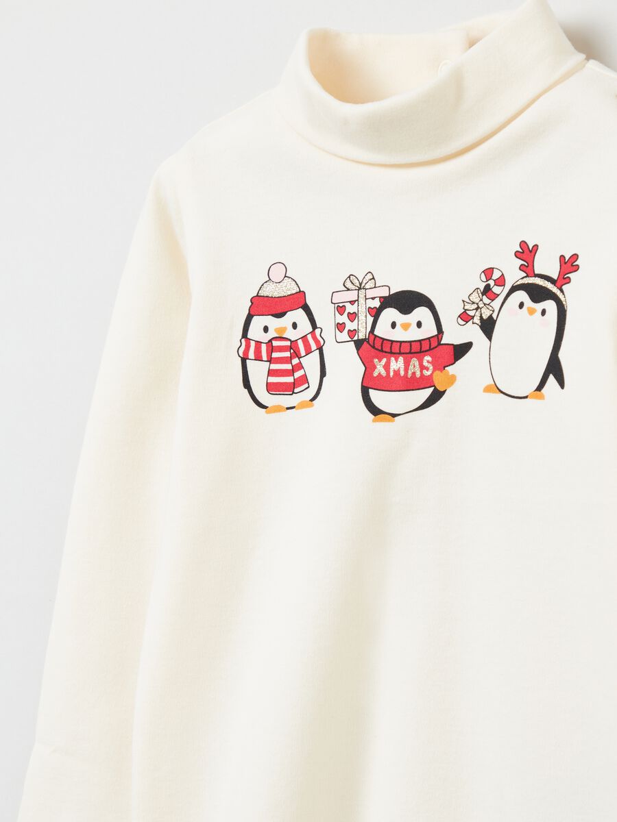 T-shirt maniche lunghe a collo alto_2