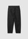Black Baggy Jeans in Pure Cotton_5