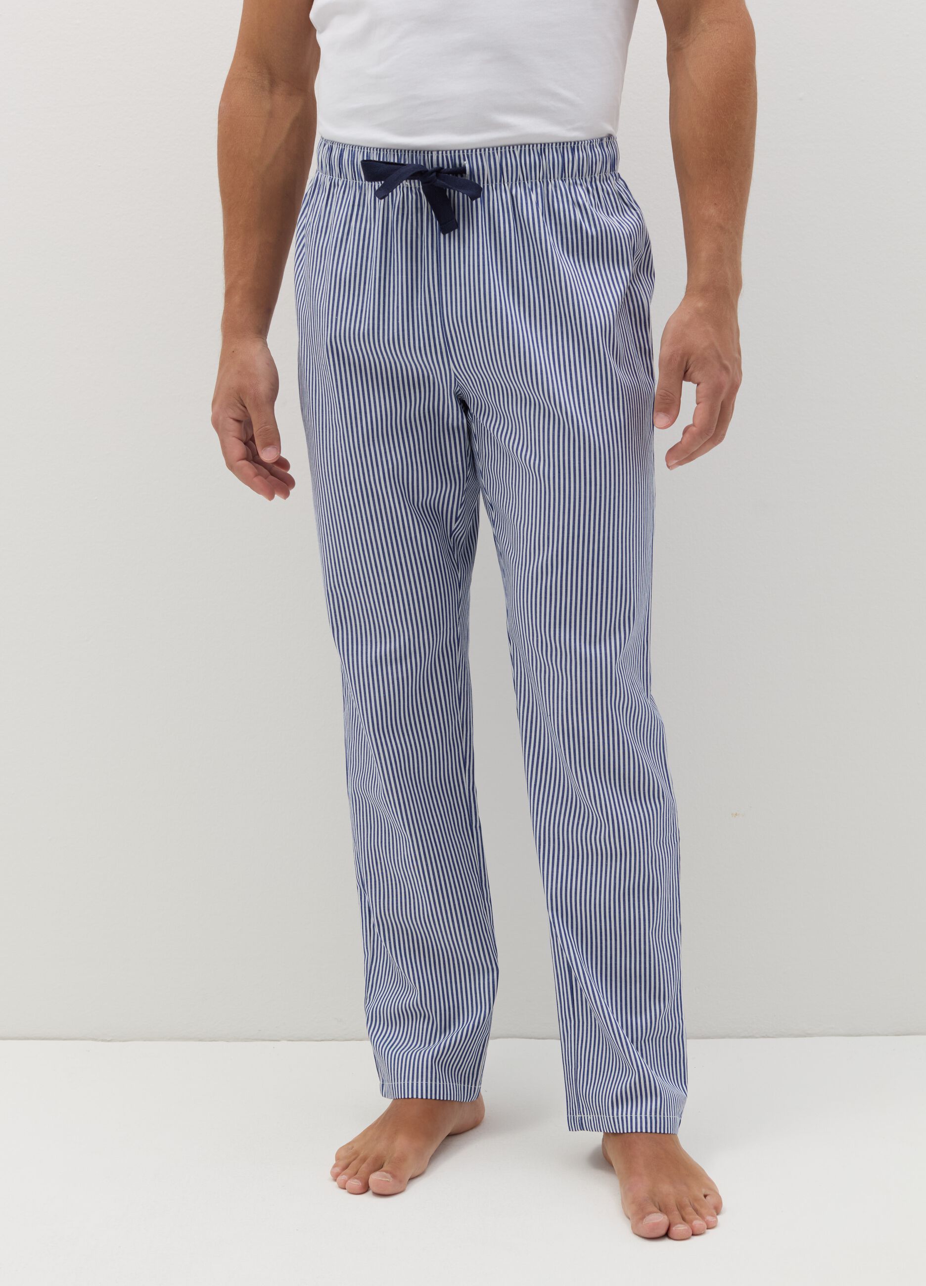 Pantalone pigiama stampato in cotone