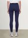 Blue Slim Fit Stretch Cotton Leggings_2