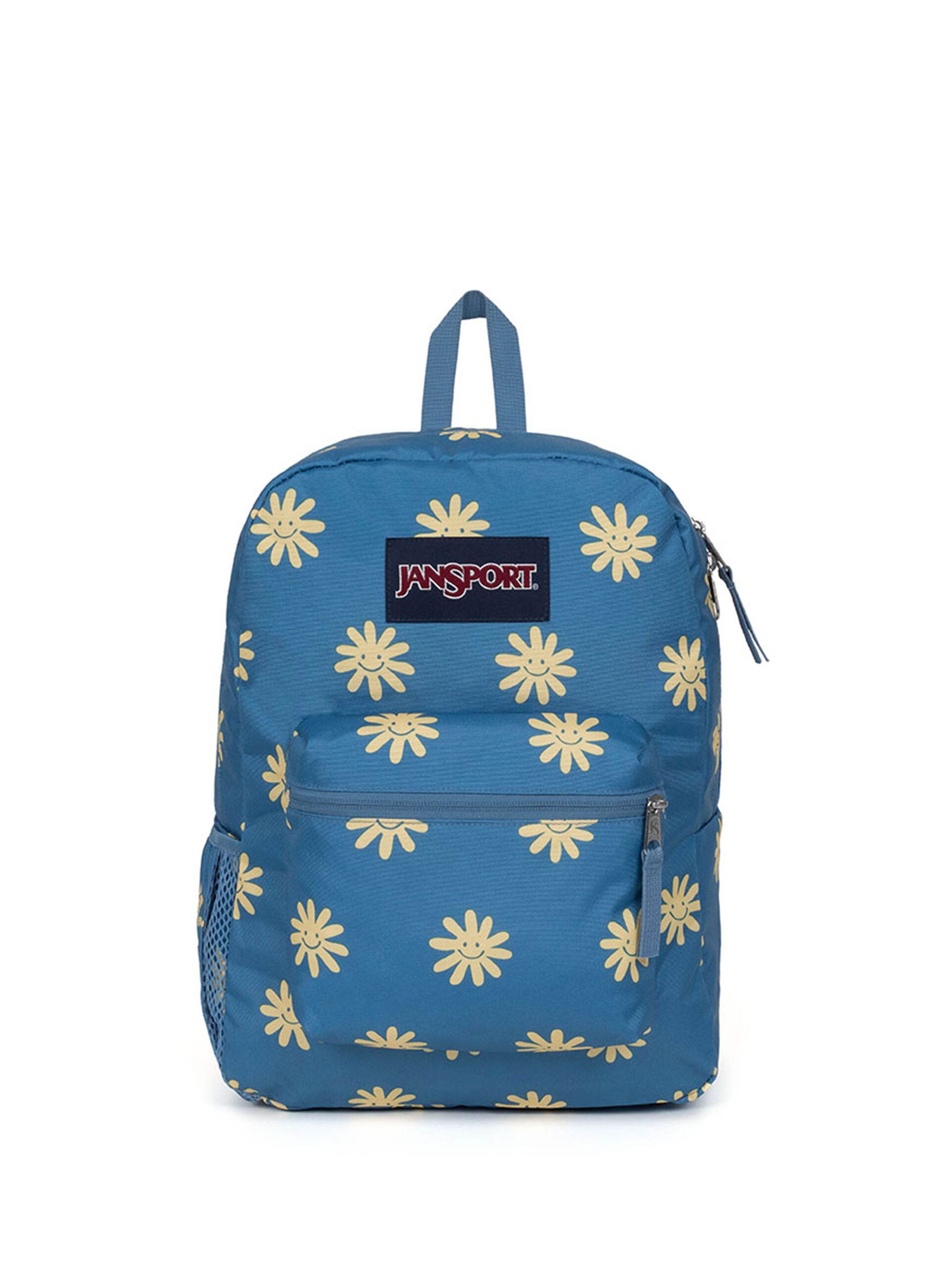 Backpack with daisies pattern