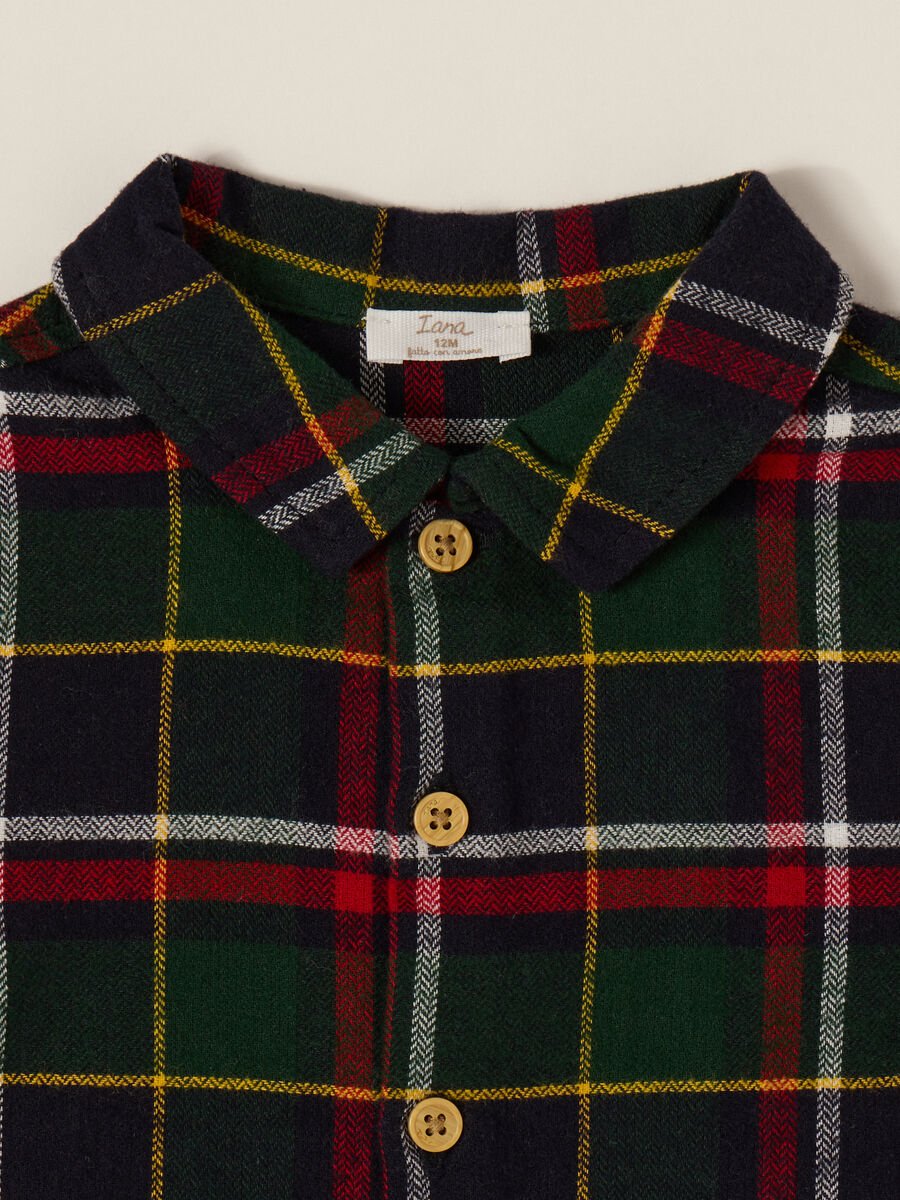 Multicolour cotton checked shirt_2