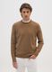 Brown crewneck sweater regular fit_1