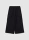 Girls' wide leg black trousers_0