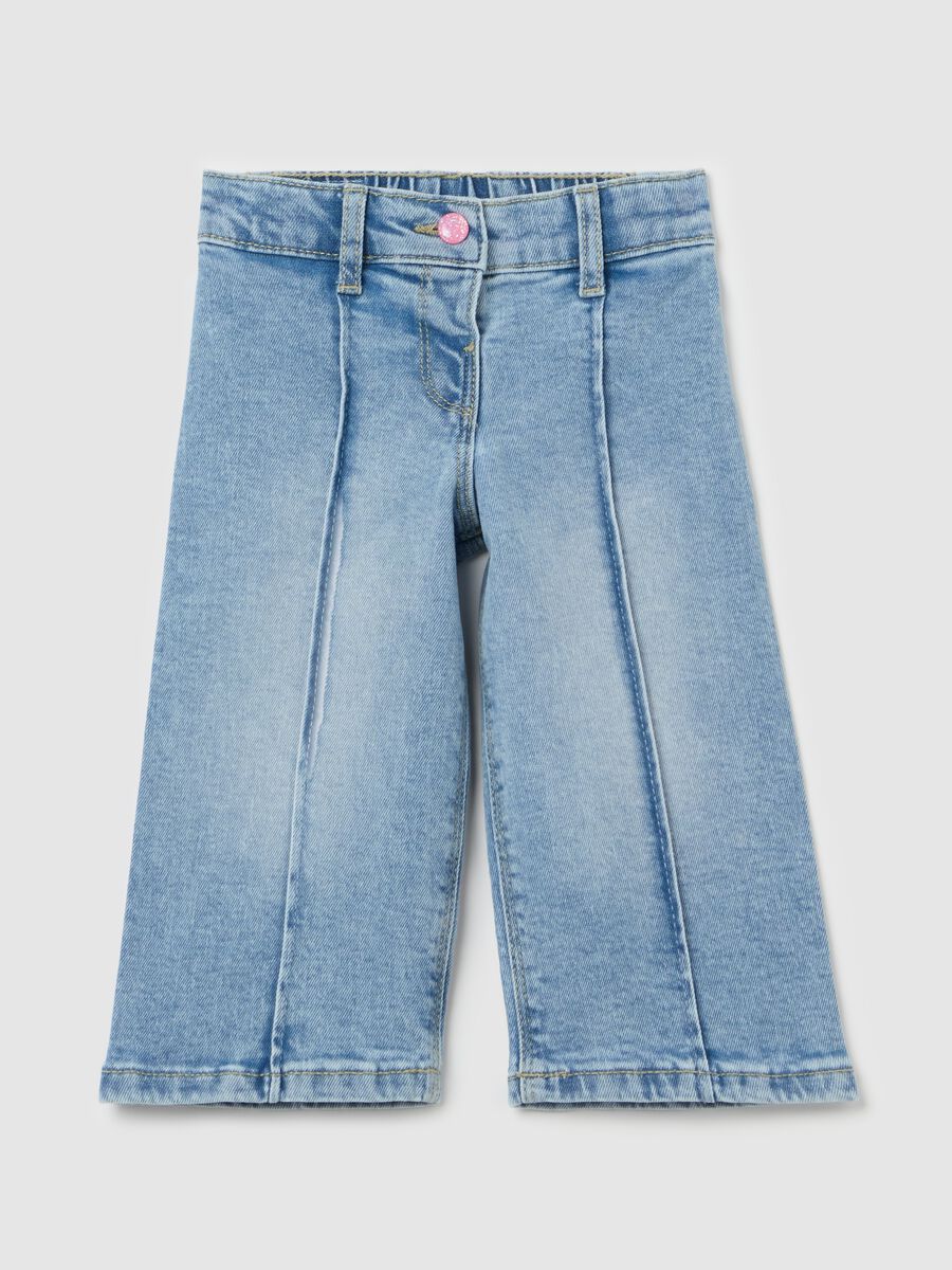 Wide-leg jeans in French Terry_0
