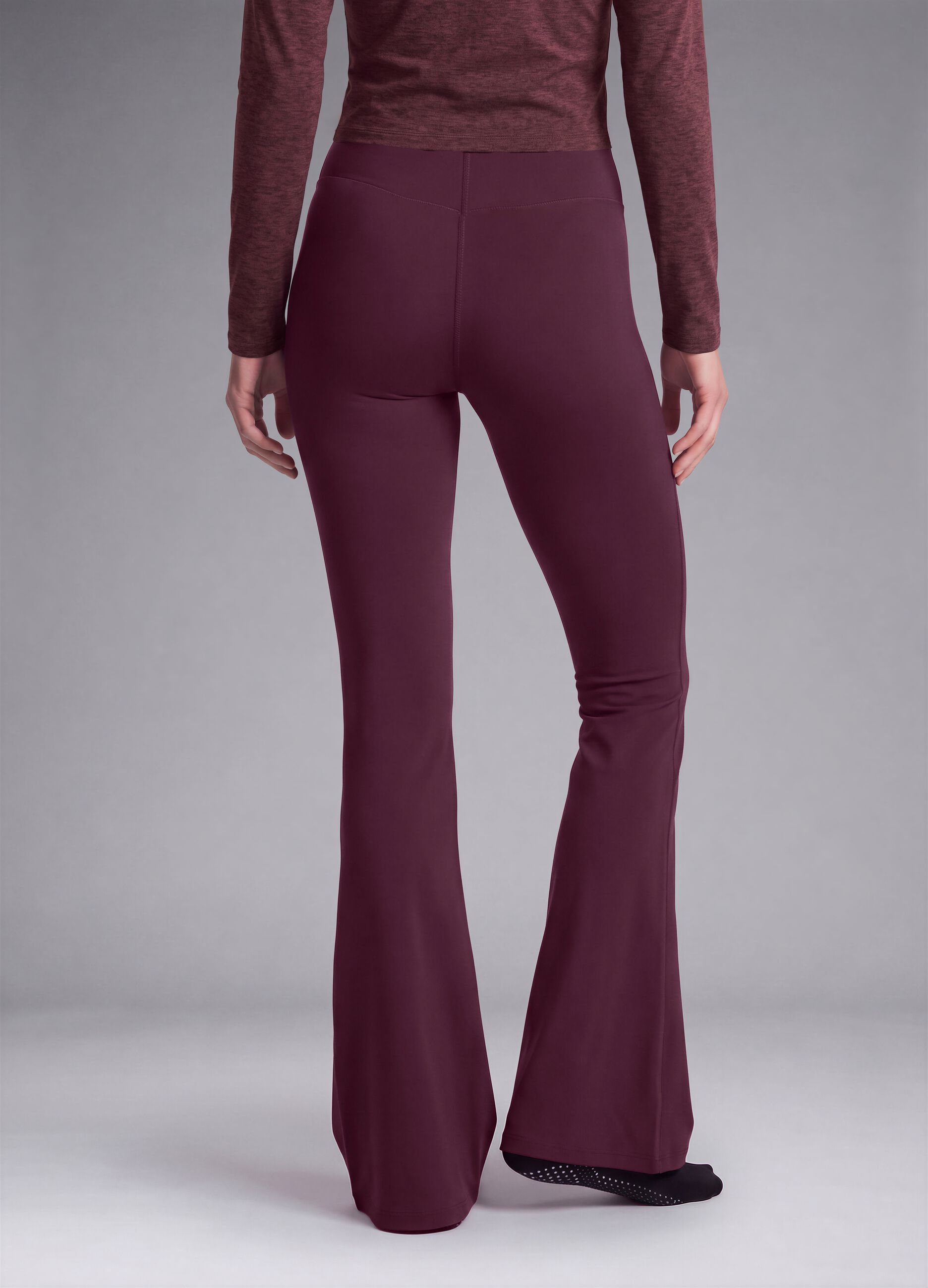 Purple flared leggings in stretch fabric ALTAVIA STUDIO