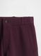 Women's Purple Cotton Blend Trousers_5