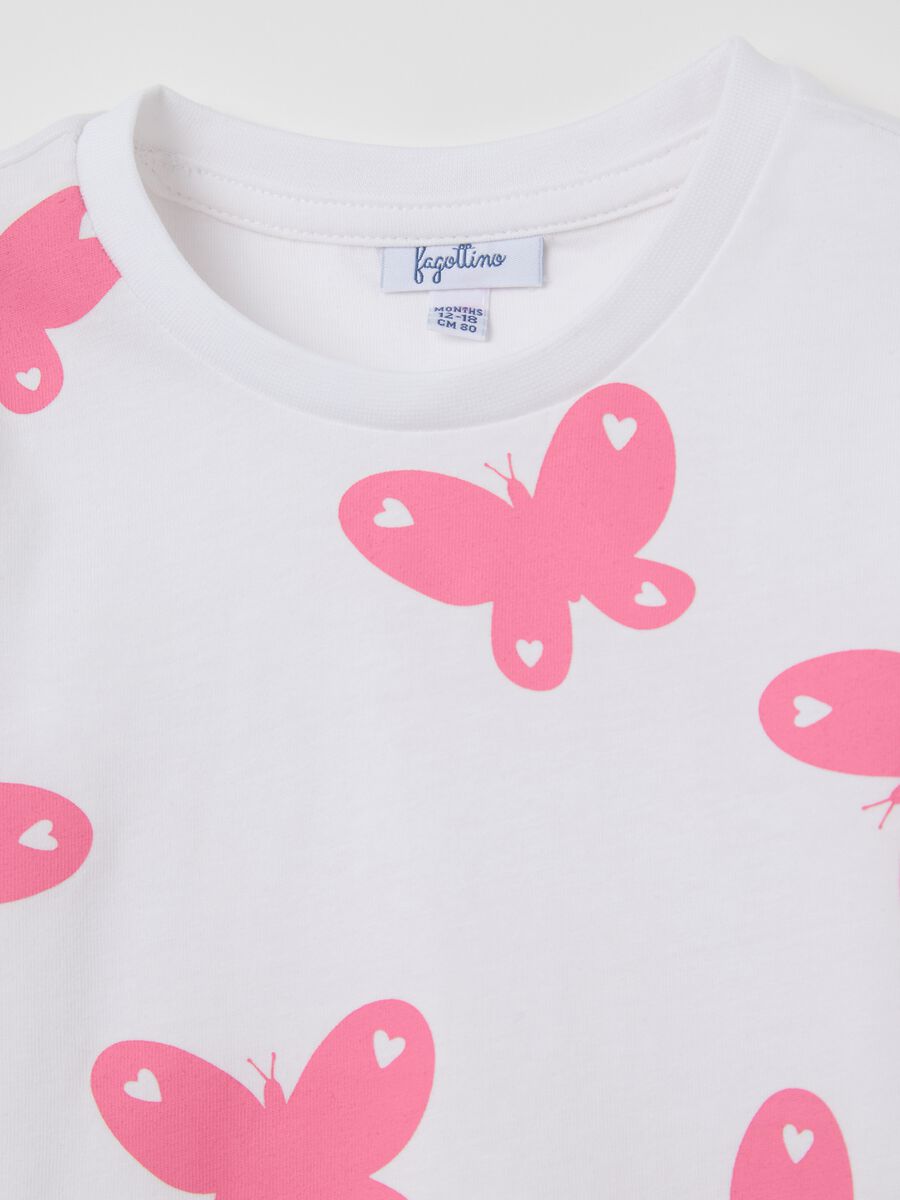 White cotton T-shirt with print_3