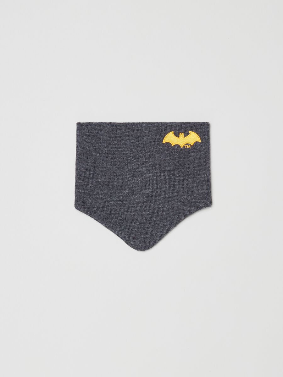 Scaldacollo in maglia con ricamo Batman_0