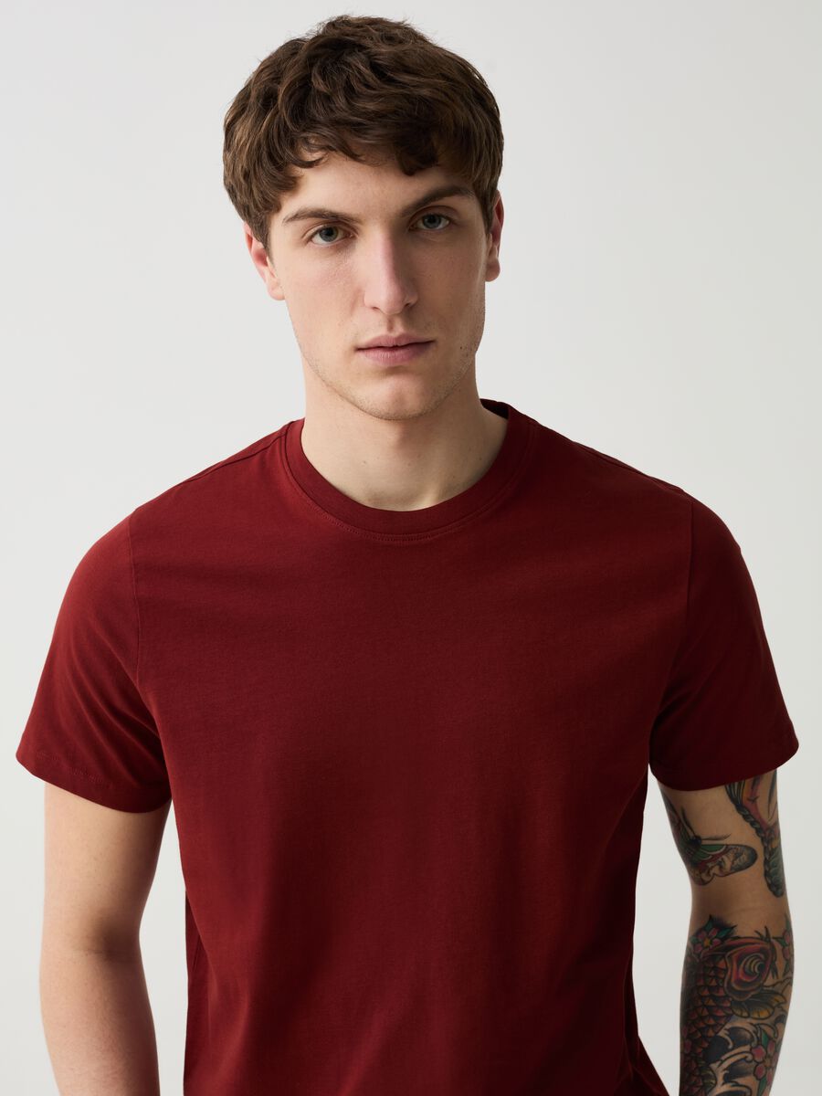 Organic cotton T-shirt with round neck_1
