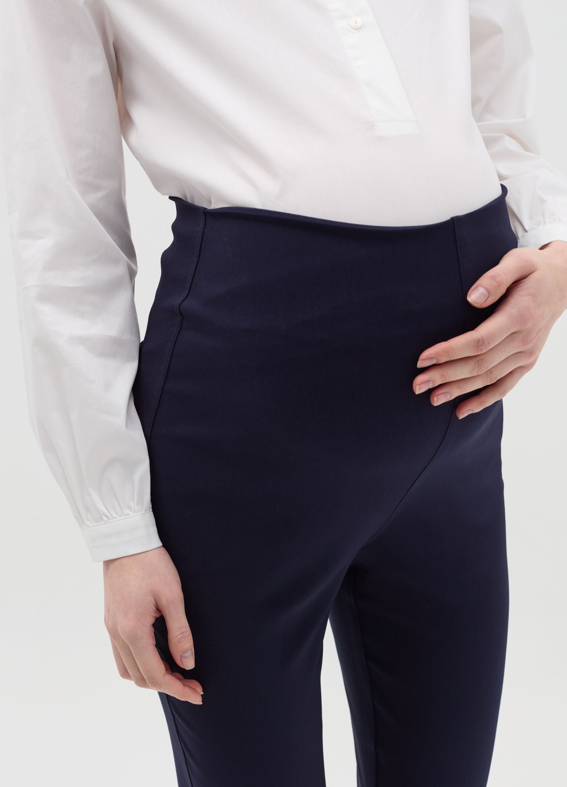 Stretch maternity treggings
