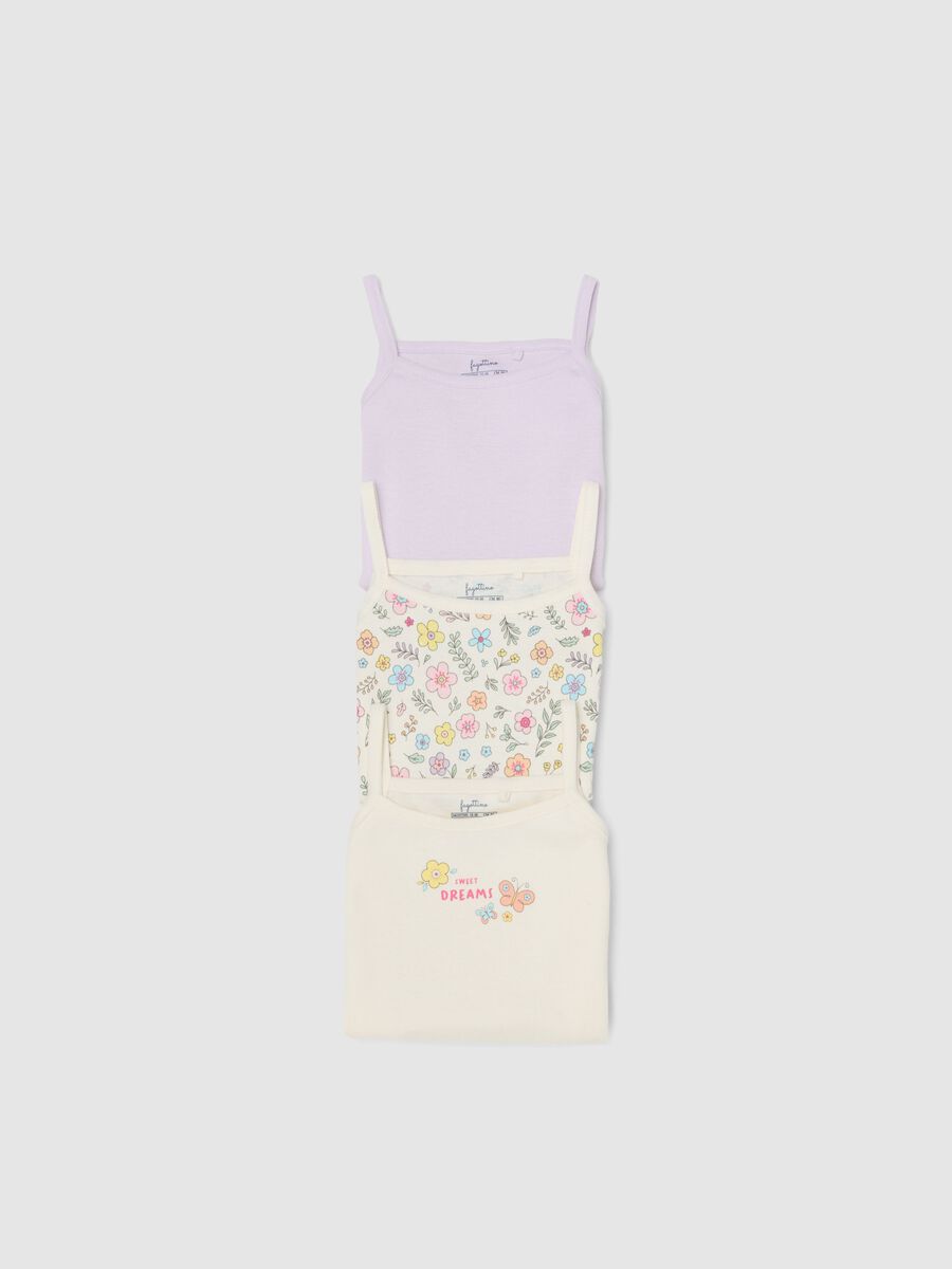 Multicolour pure cotton baby bodysuit tripack_3