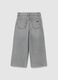 Jeans da bambina in puro cotone grigi_4