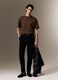 Black Stretch Cotton Slim Fit Chino Trousers_0