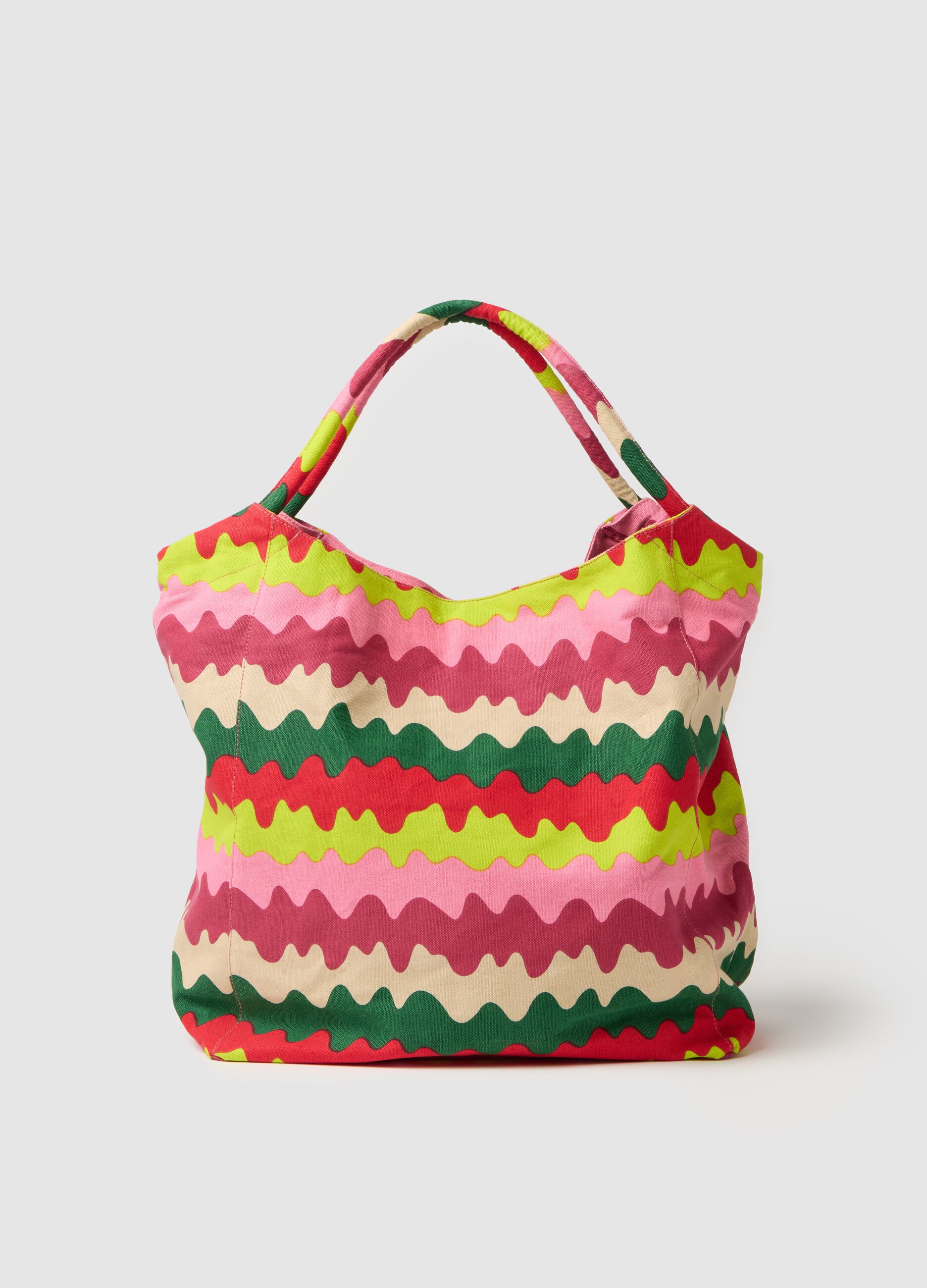 Multicolor Cotton Beach Bag Lead