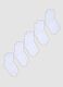 Five-pack of white organic cotton socks_0