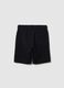Boys&rsquo; black shorts in 100% cotton with regular fit_4
