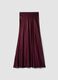 Long red skirt in pure viscose_7