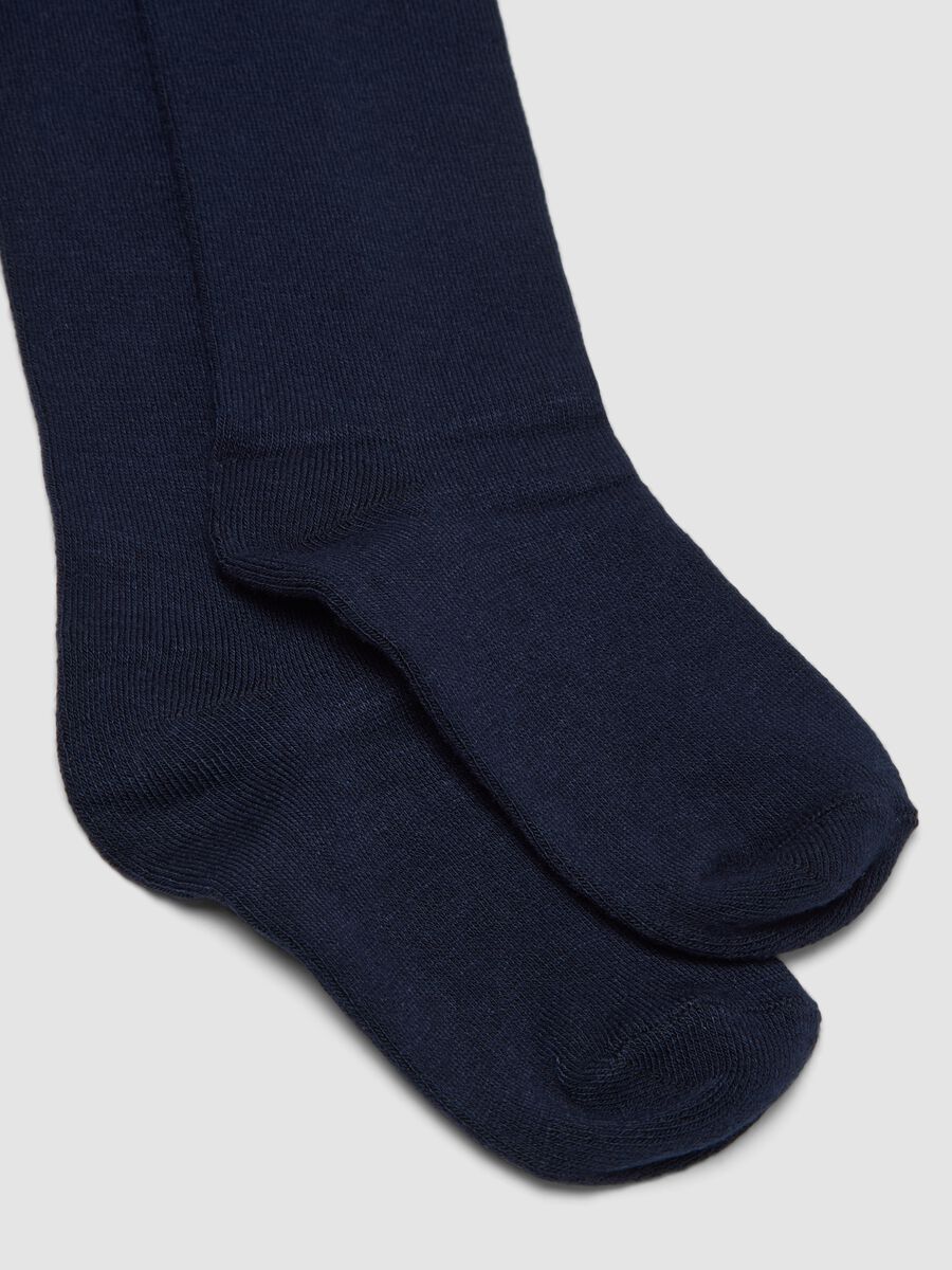 Blue stretch-fabric tights_1