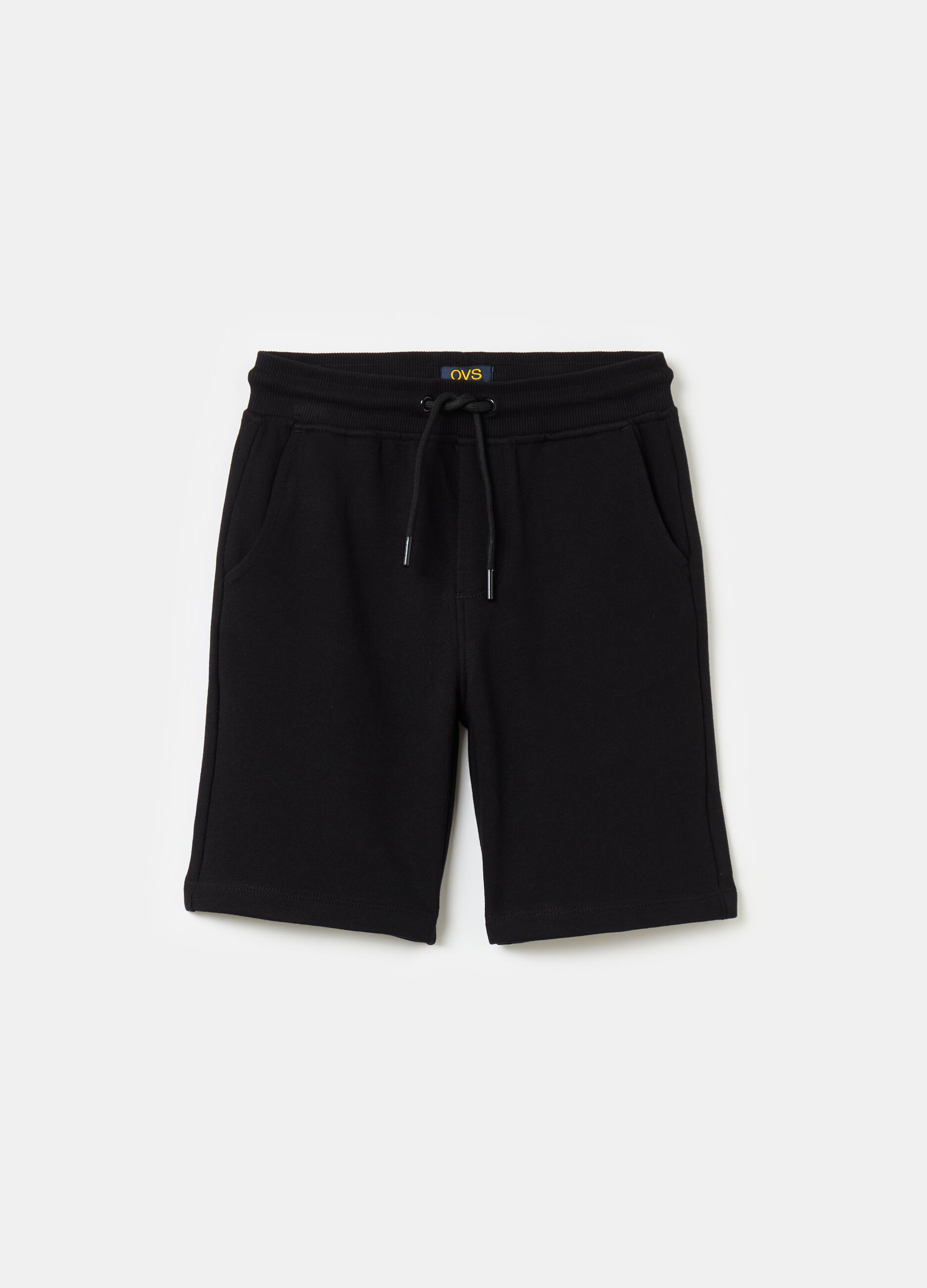 Essential Bermuda shorts in organic cotton fleece