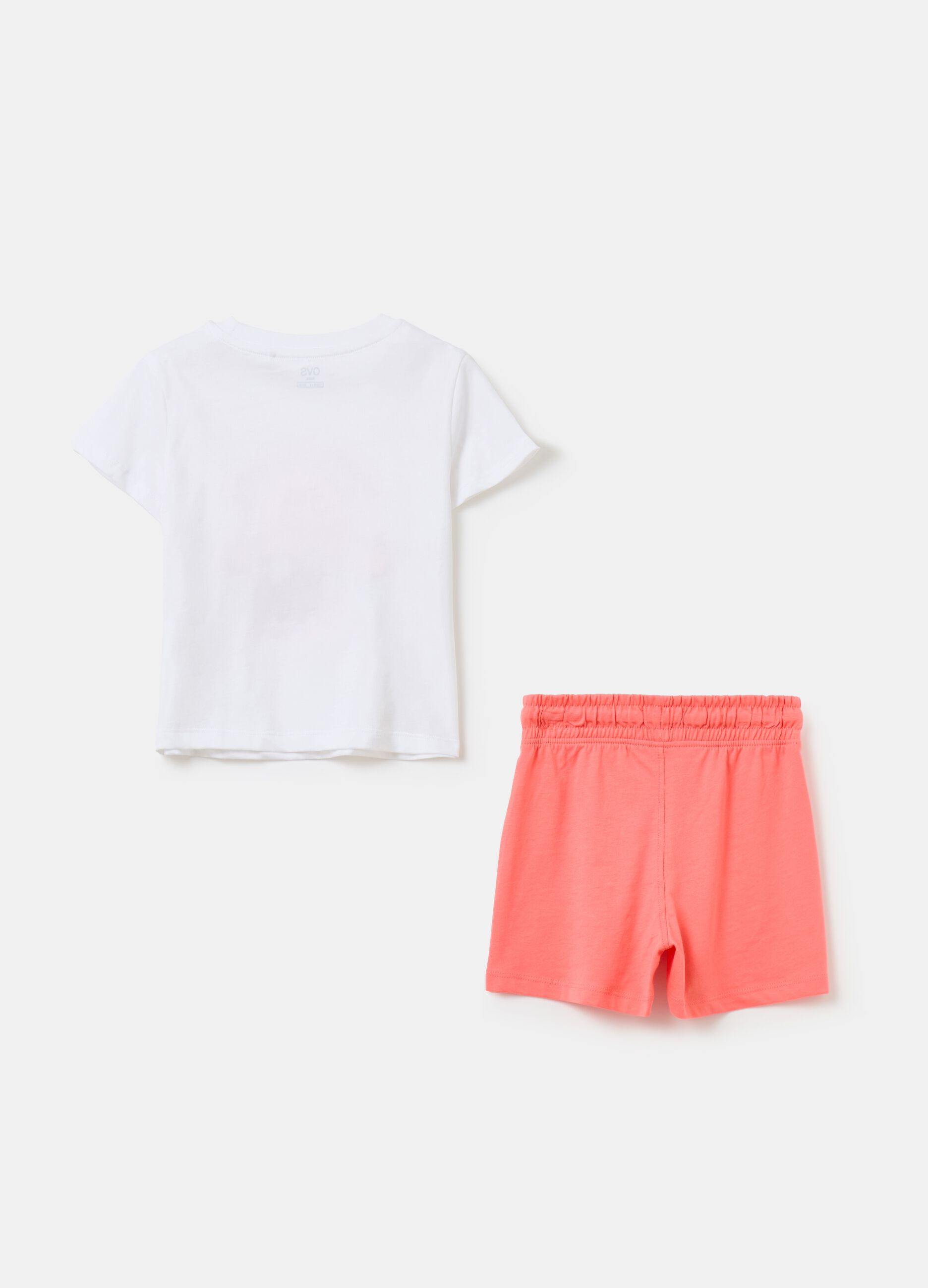 T-shirt and shorts set with print