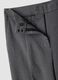 Grey wide-leg formal trousers in stretch viscose_1