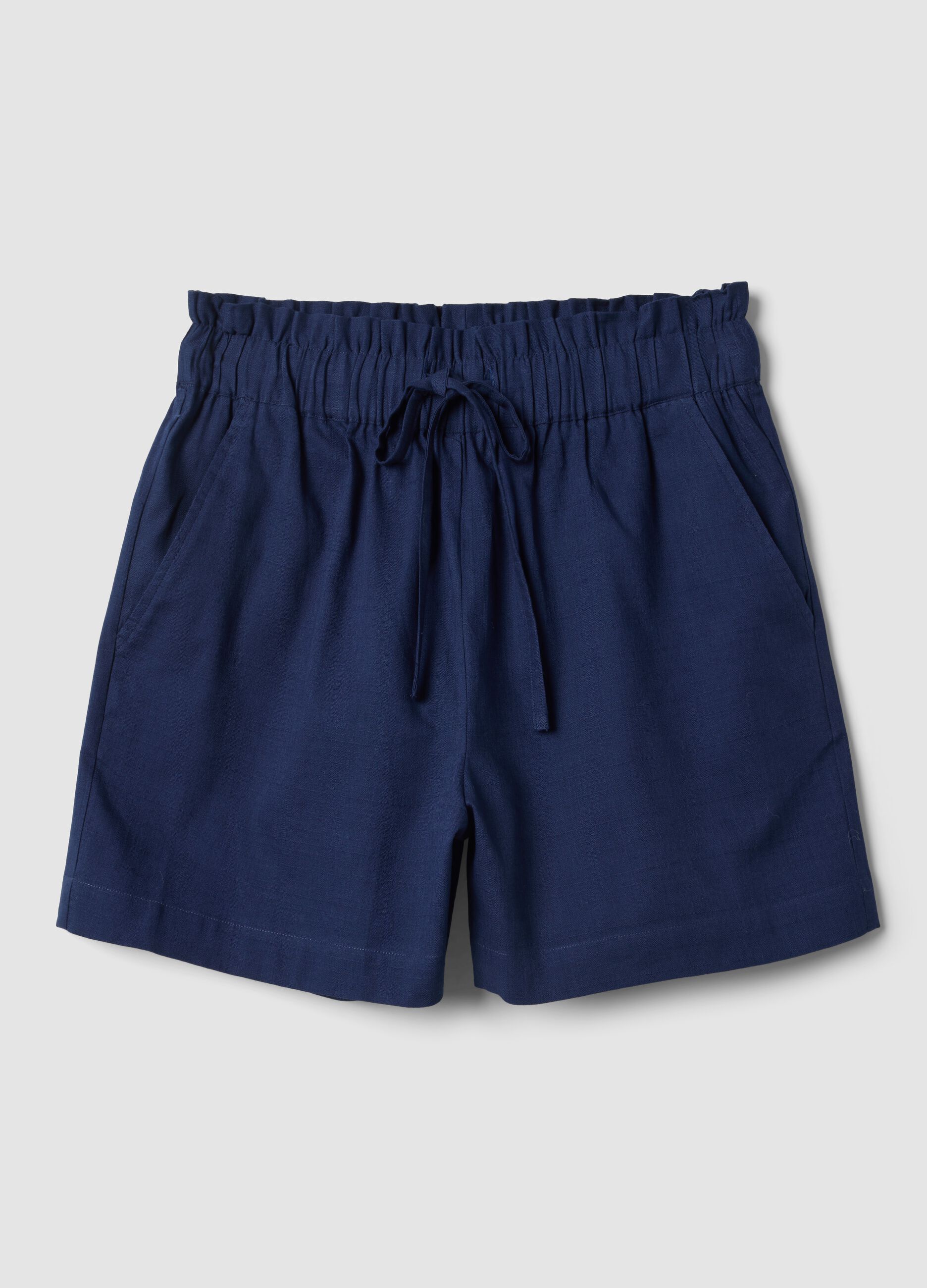 Blue pure cotton shorts