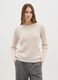 Beige jumper with cable knit design_0