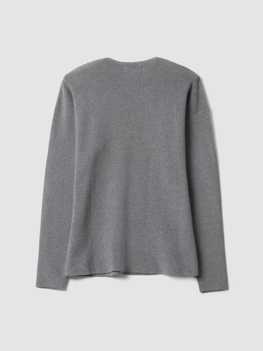 Grey cotton-blend regular-fit Henley top_2