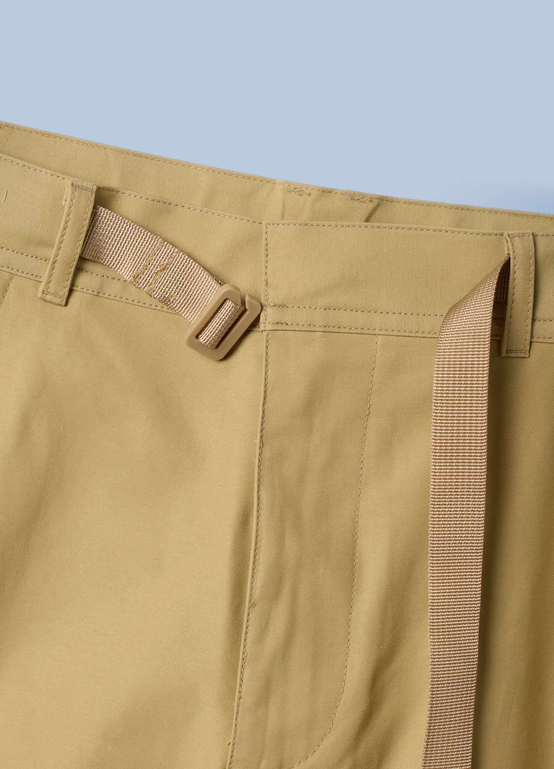 ALTAVIA SAILING beige pure cotton cargo shorts