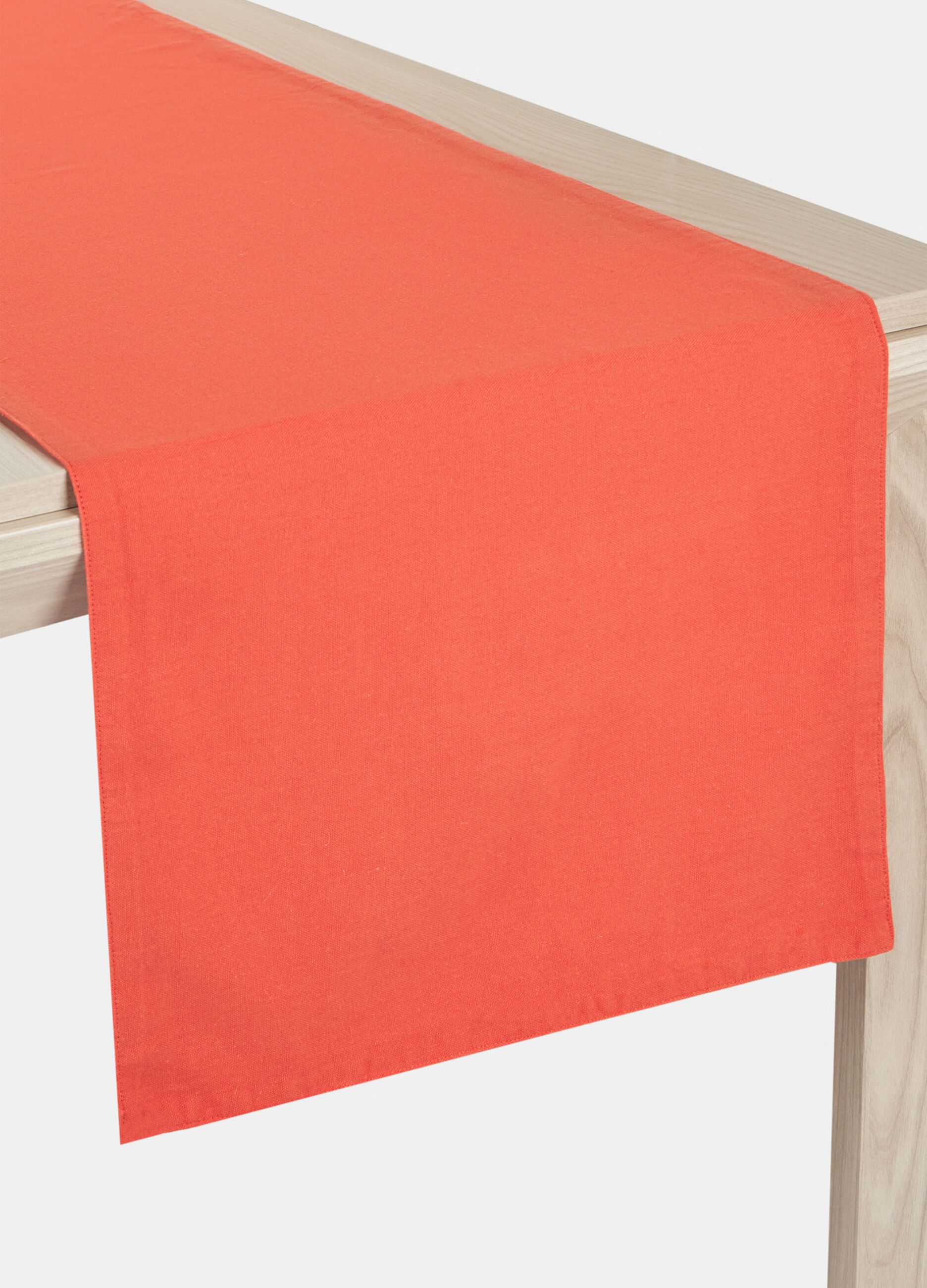 Solid colour 100% cotton table runner