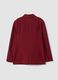 Red stretch viscose-blend regular-fit blazer with classic lapels_1