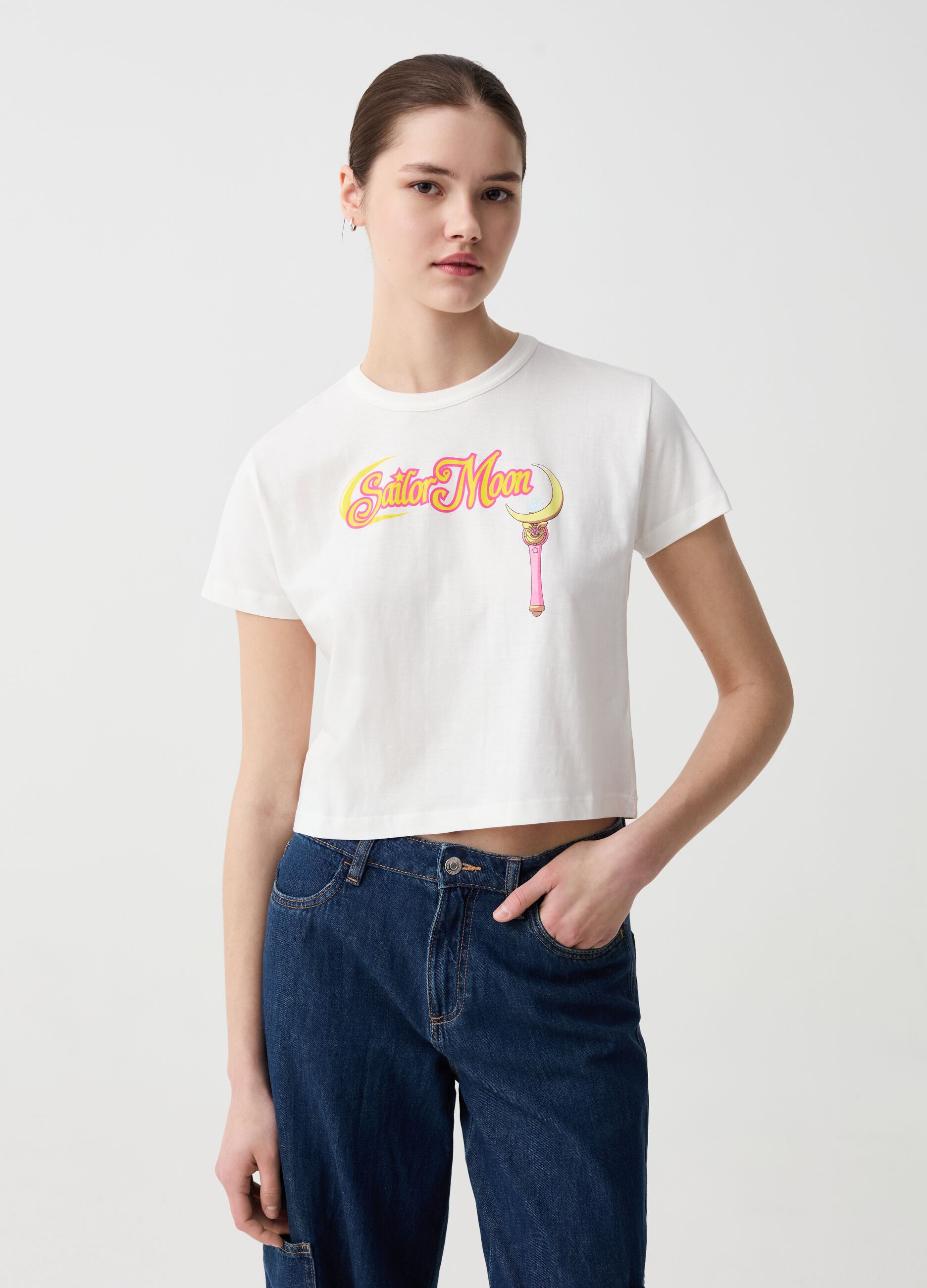 T-shirt con stampa Sailor Moon