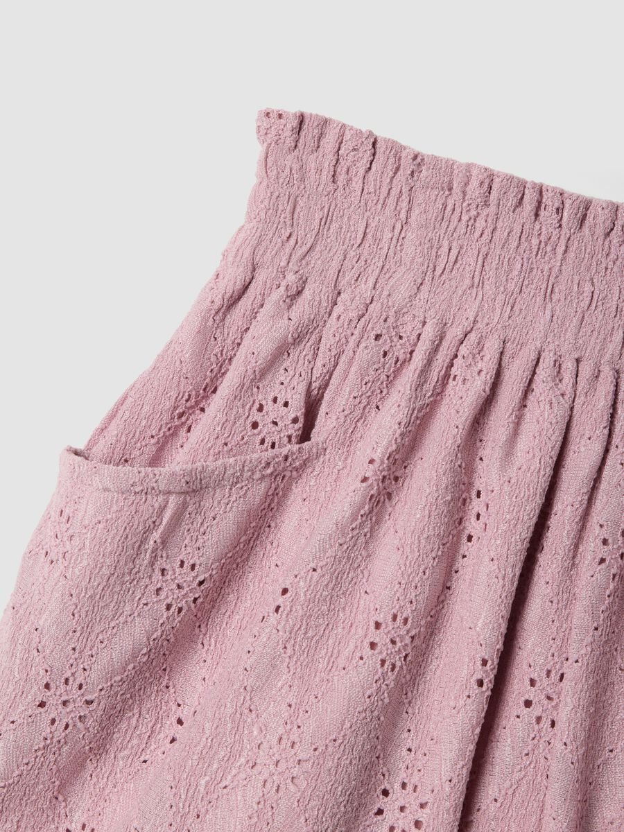 Girls&rsquo; pink stretch shorts with elasticated waist, regular fit_2