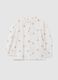 Baby girl's white pure viscose blouse with regular fit and ruffles_0