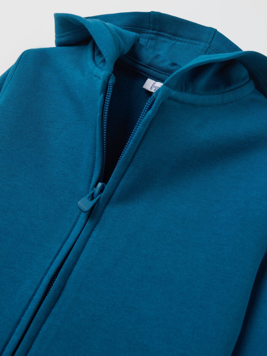Full-zip plush hoodie_2