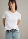White crew neck cotton t-shirt with regular fit_0
