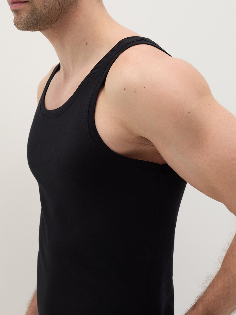 Two-pack racerback vests in Supima cotton_2