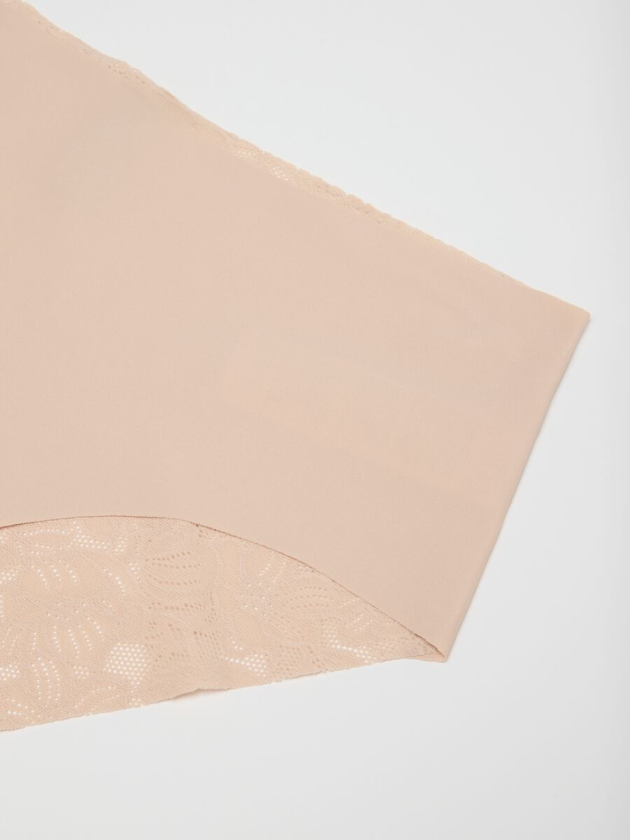 Beige stretch lace high-waisted briefs_5