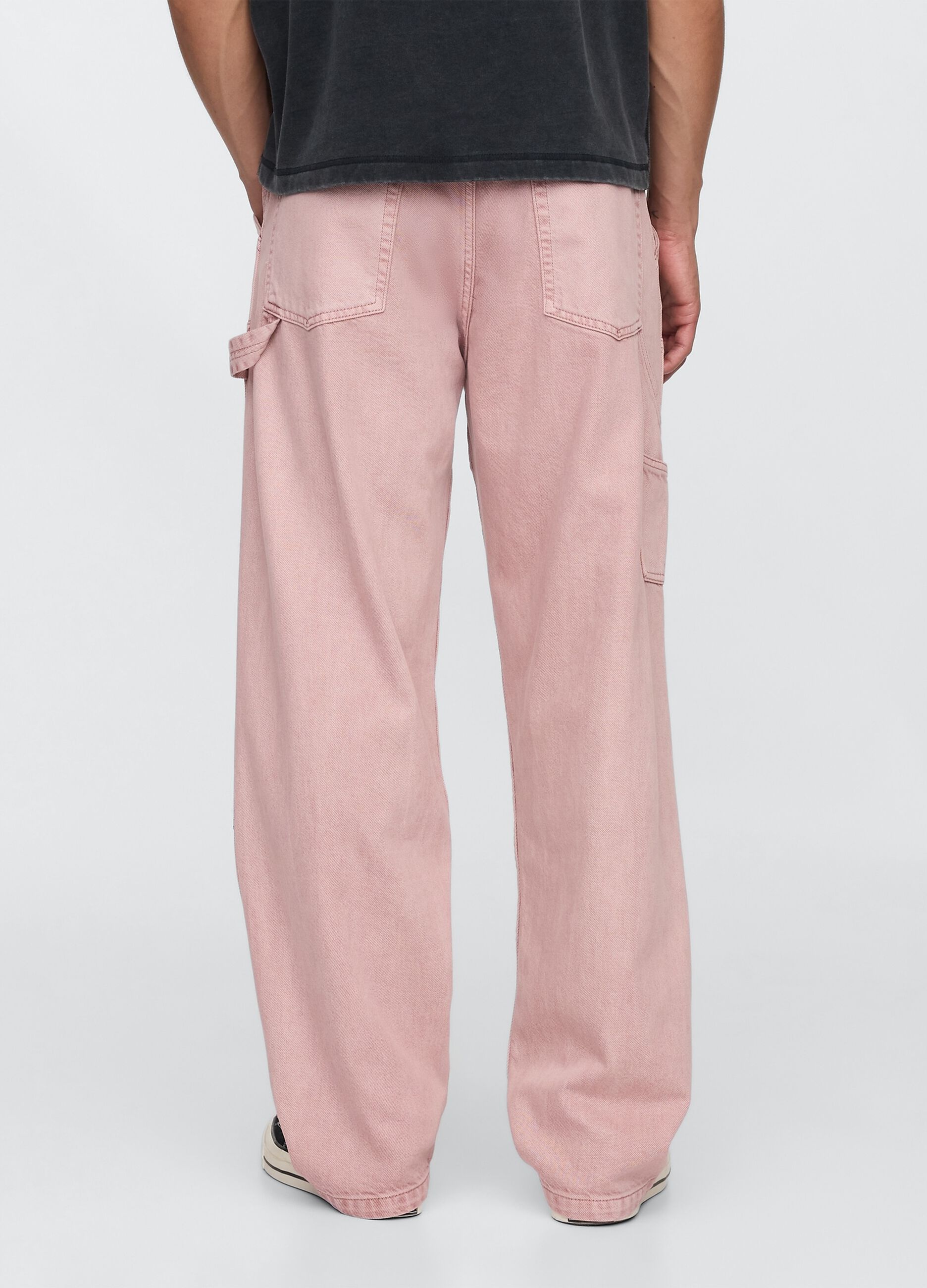 Pink Cargo Trousers with French Pockets
