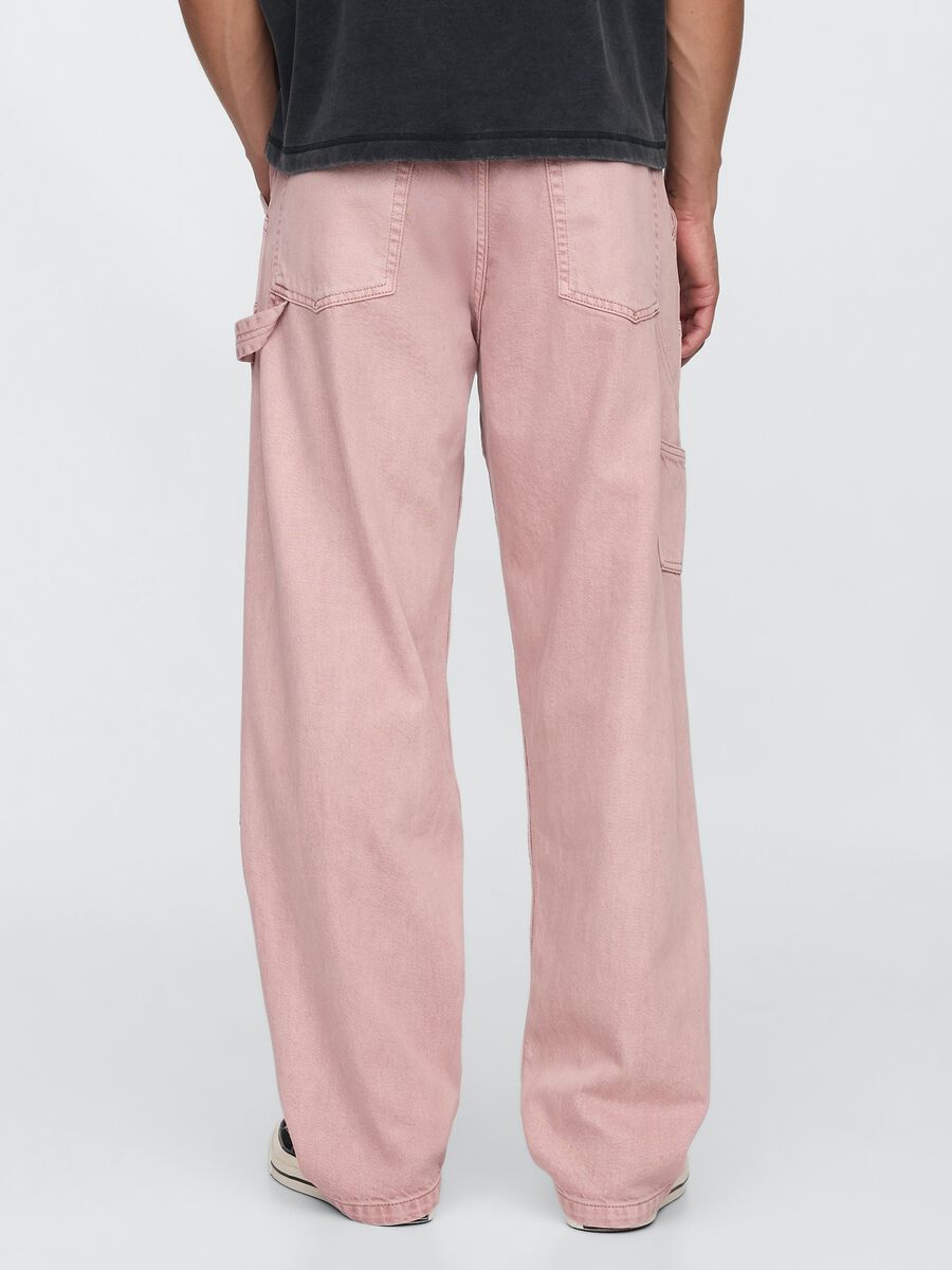 Pink Cargo Trousers with French Pockets_2